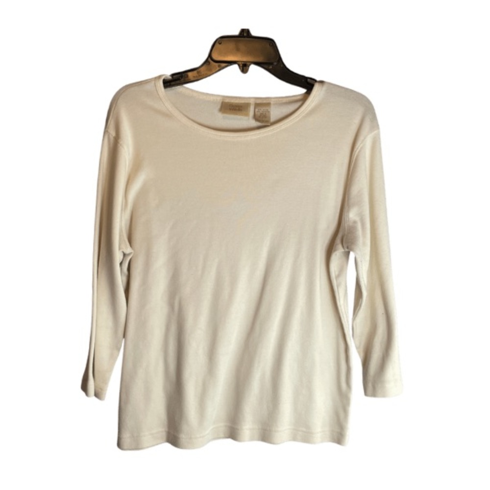 Baxter & Wells Large off white 3/4 sleeve